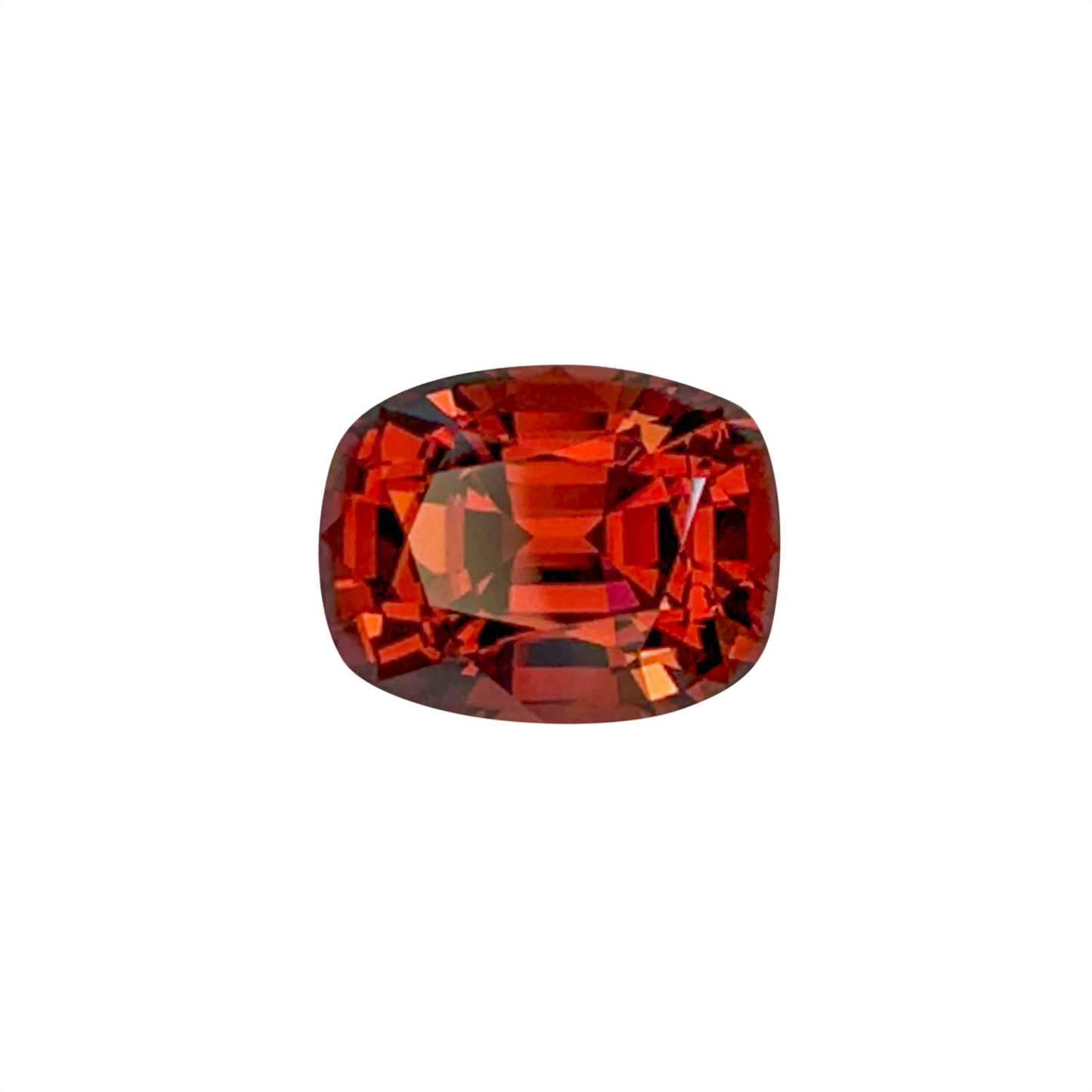 9.36ct Cushion Deep Orange-Red Malaya Garnet