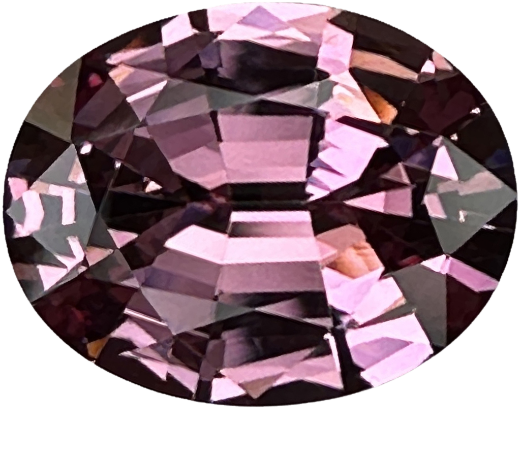 4.93ct Oval Light Pink Malaya Garnet