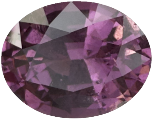 2.71ct Oval Mauve Malaya Garnet
