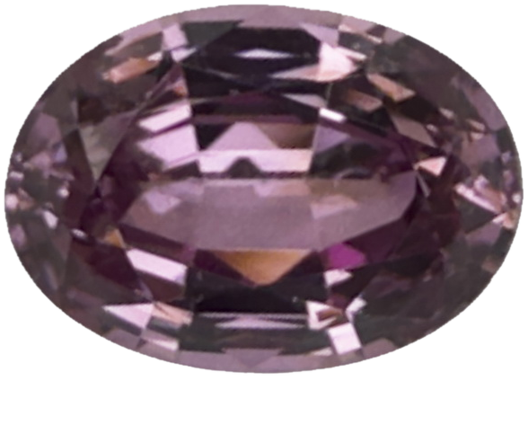 2.79ct Oval Light Pink Malaya Garnet