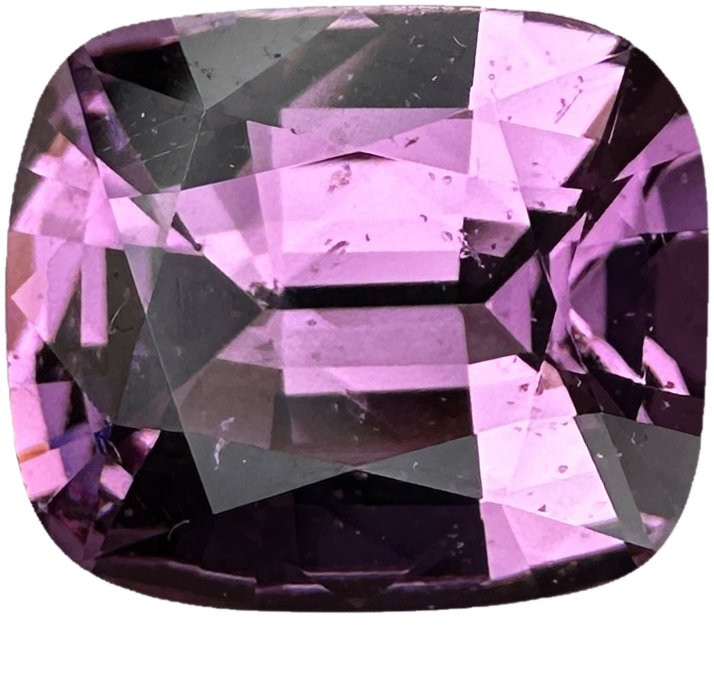 3.22ct Cushion Pink Malaya Garnet