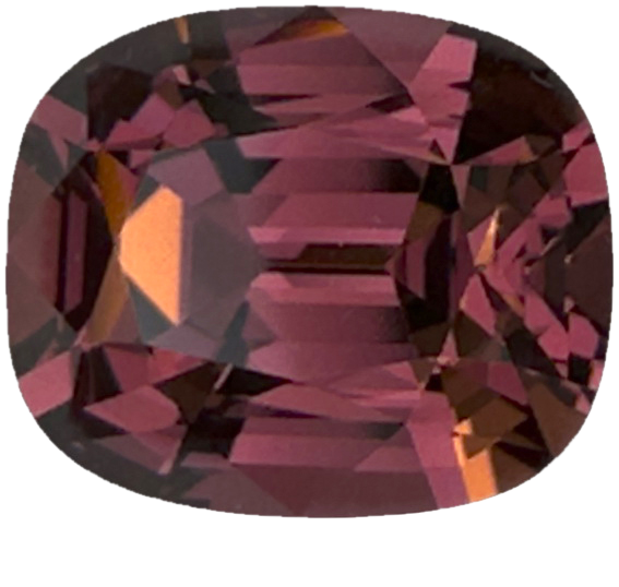 4.03ct Cushion Deep Orange Malaya Garnet
