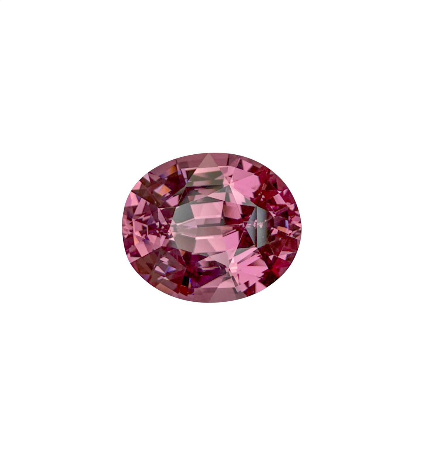 10x8mm Oval Peach Malaya Garnet