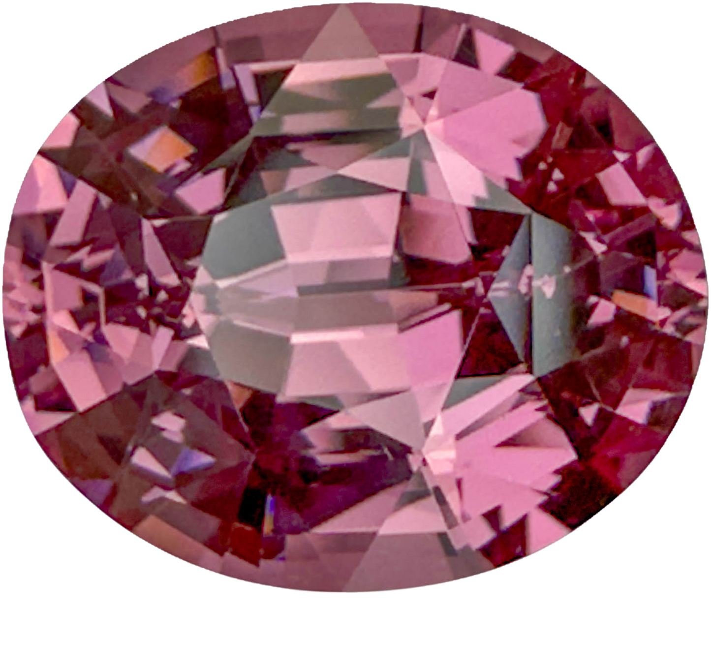 10x8mm Oval Peach Malaya Garnet