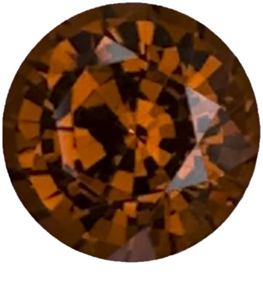 8.3mm Round Deep Orange Malaya Garnet