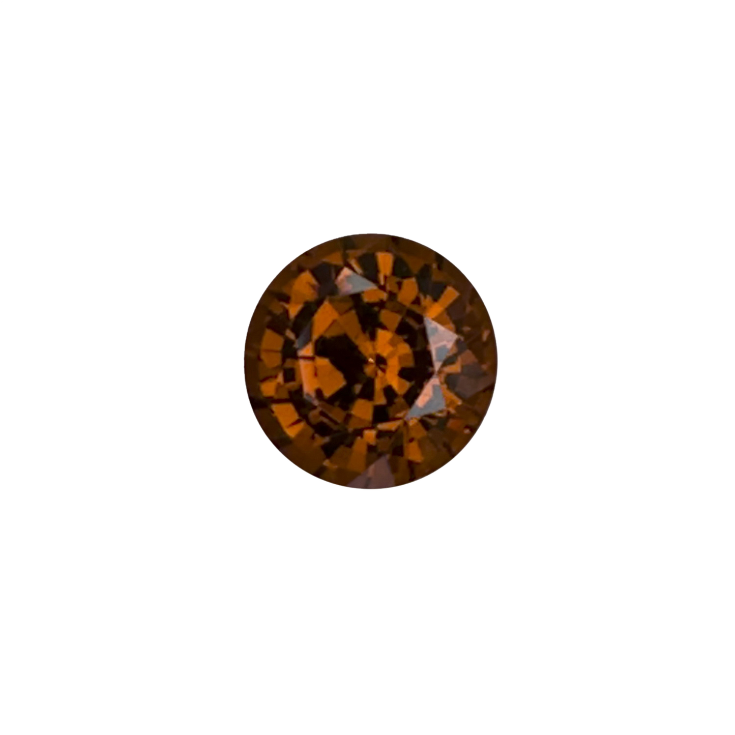 8.3mm Round Deep Orange Malaya Garnet