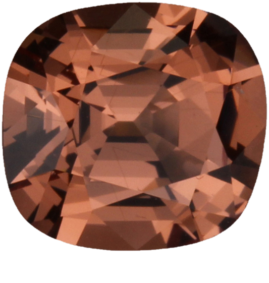 2.48ct Cushion Peach Malaya Garnet