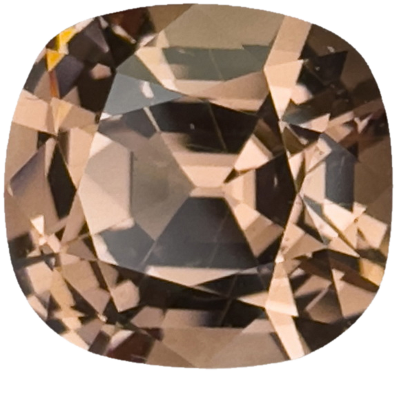2.48ct Cushion Peach Malaya Garnet