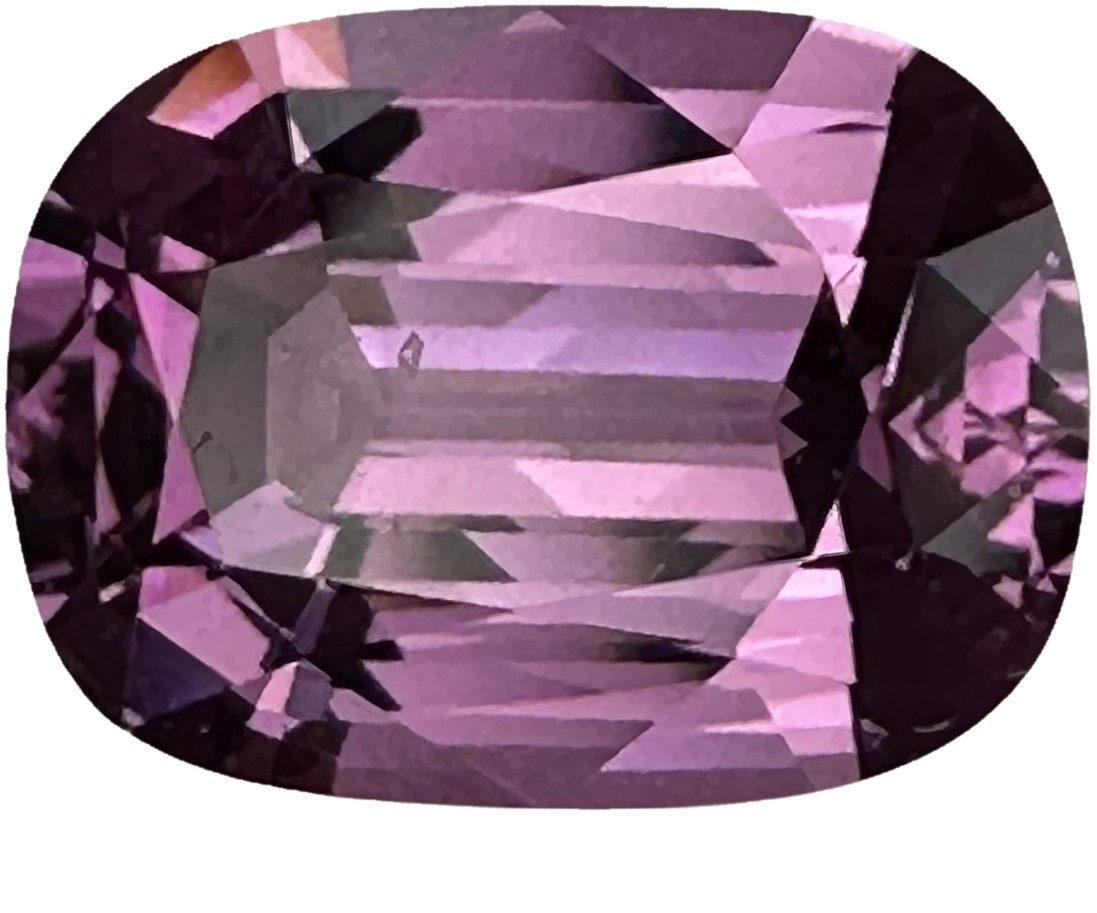 2.43ct Cushion Pink Malaya Garnet