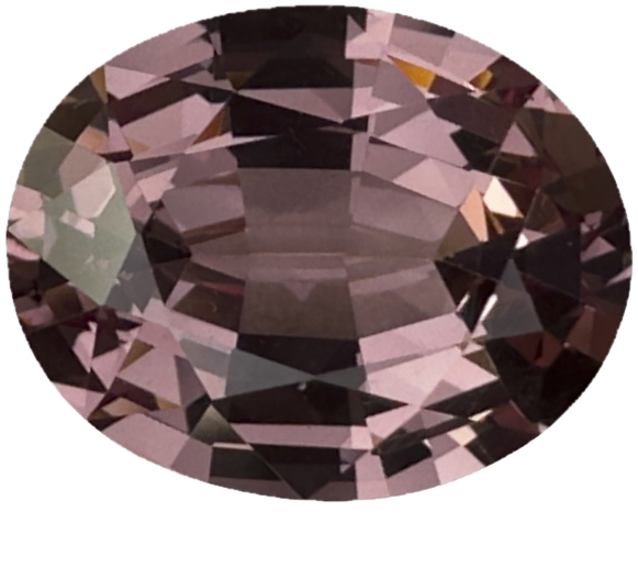 3.22ct Oval Peach Malaya Garnet