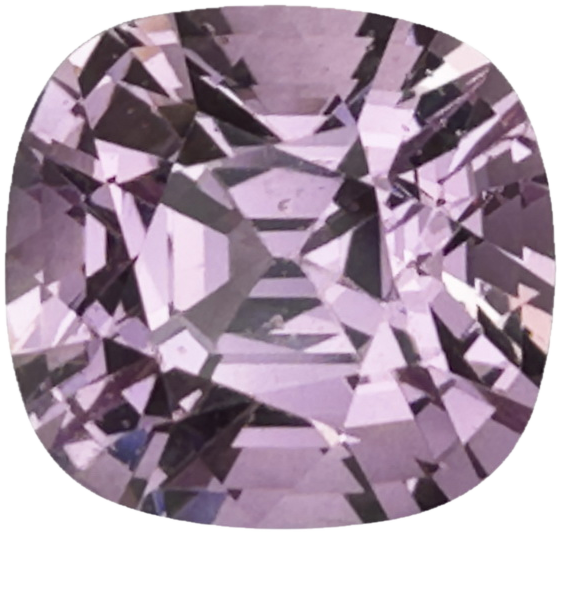 10x8mm Cushion Light Pink Malaya Garnet