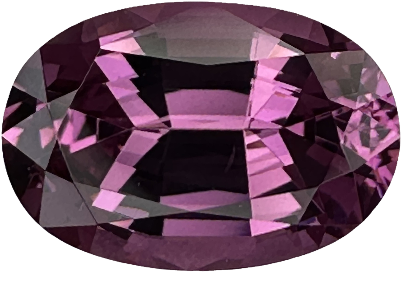 2.65ct Oval Light Pink Malaya Garnet