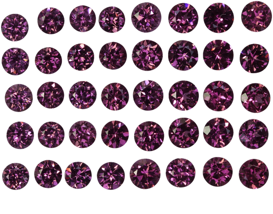 5mm Round Magenta Garnet
