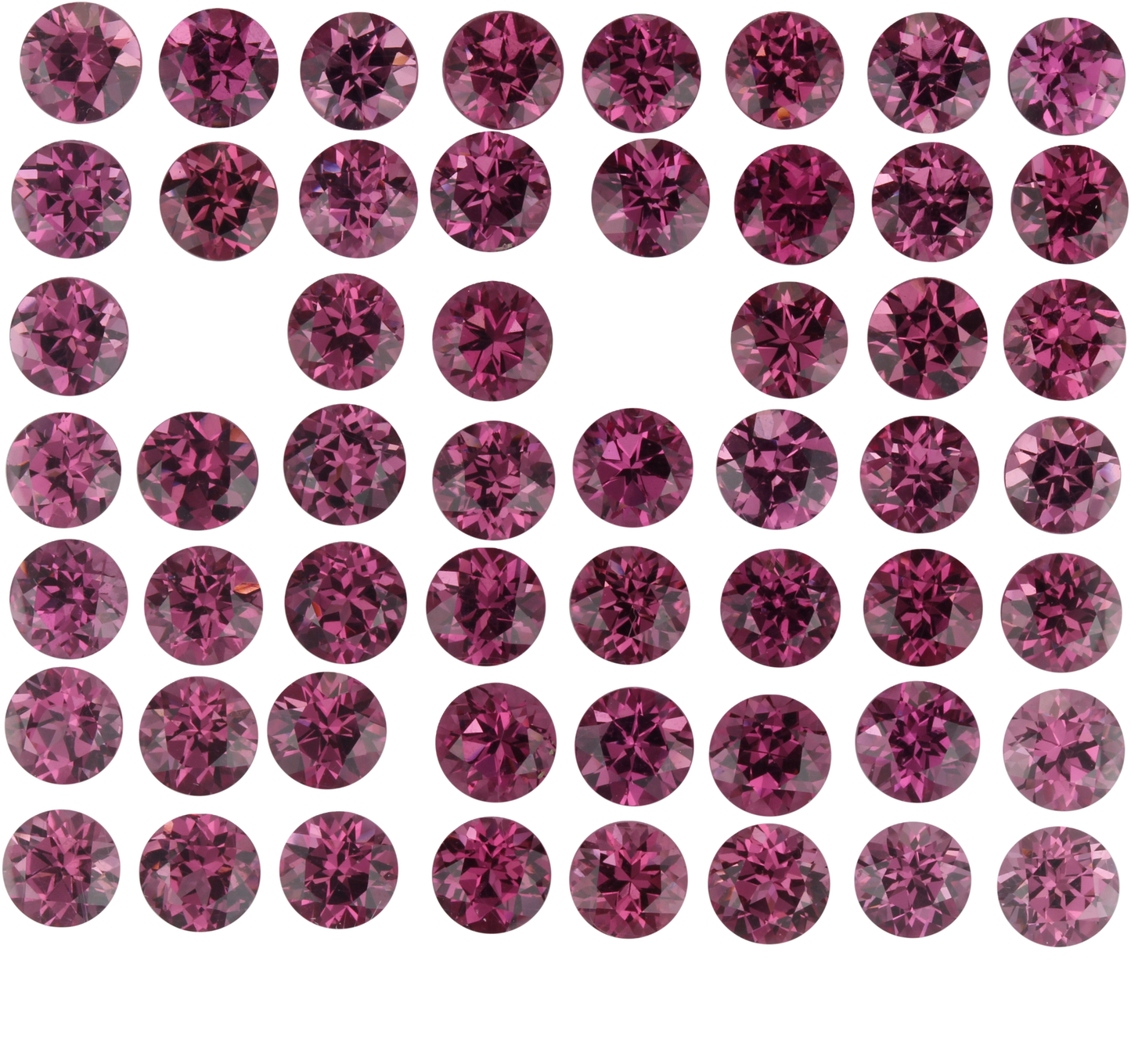 5.0mm Round Magenta Rhodolite