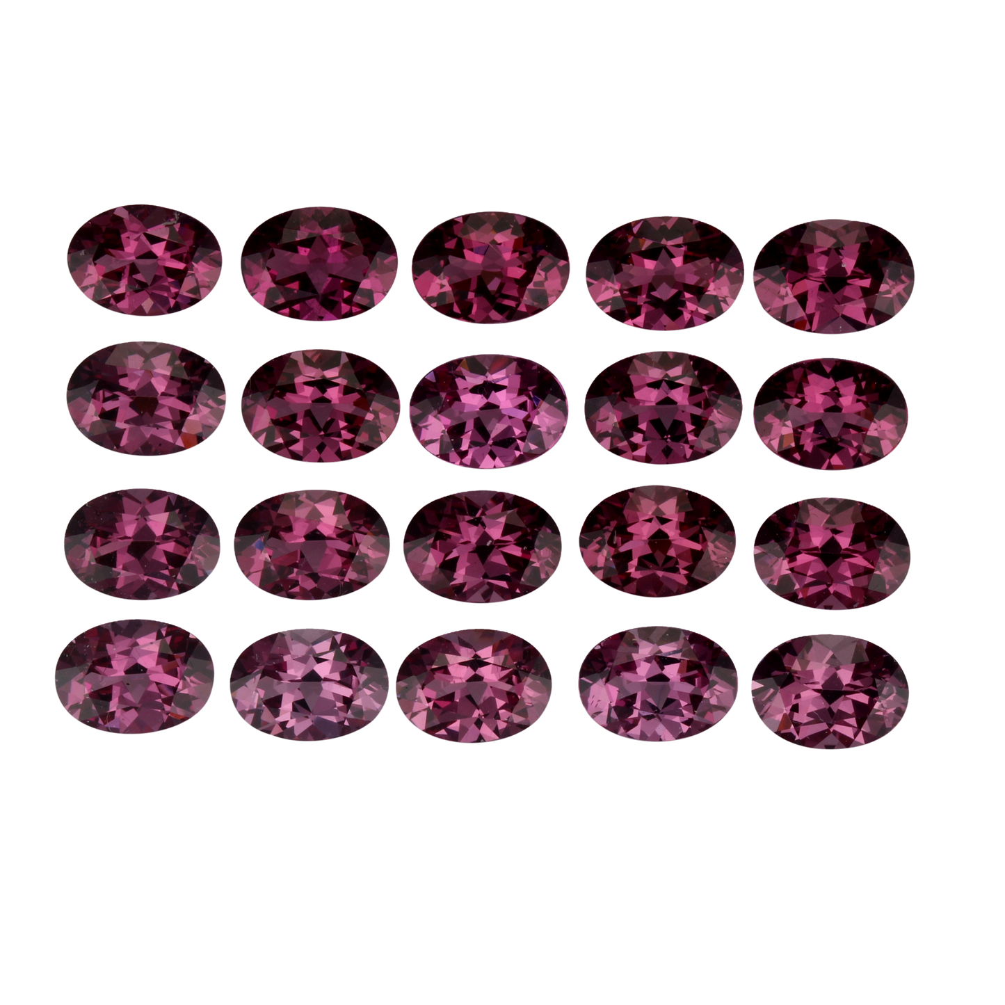 7x5mm Oval Magenta Rhodolite