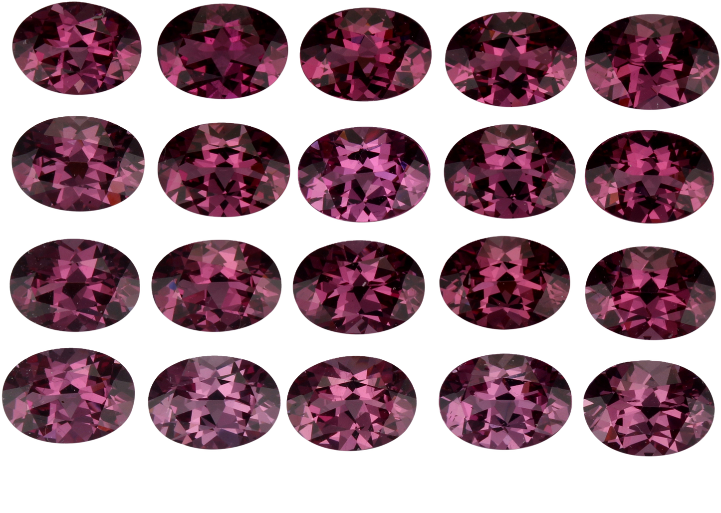 7x5mm Oval Magenta Rhodolite