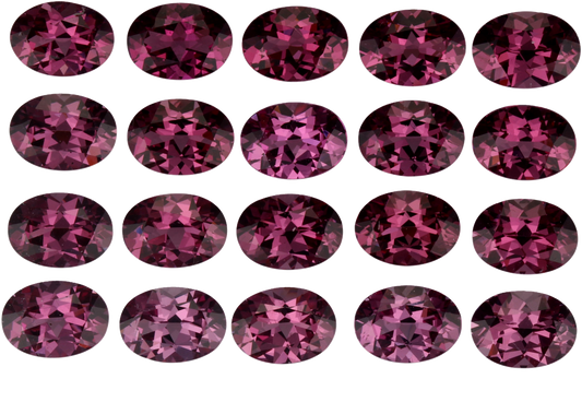 7x5mm Oval Magenta Rhodolite