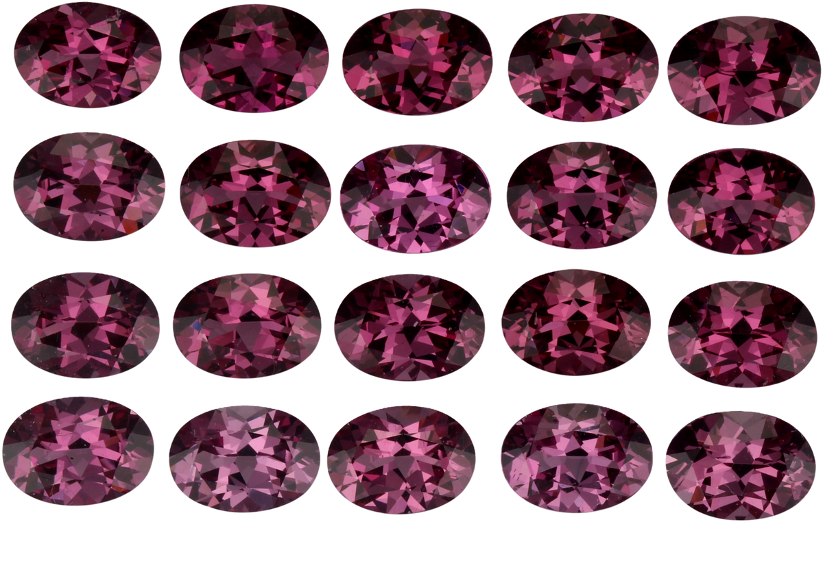 7x5mm Oval Magenta Rhodolite