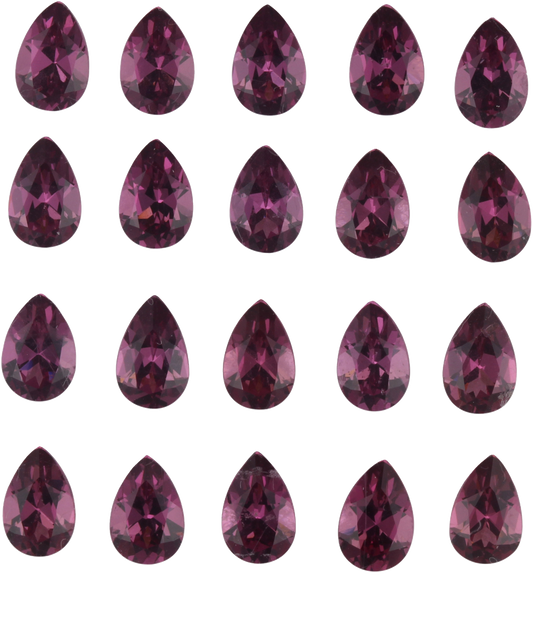 6x4mm Pear Shape Magenta Garnet