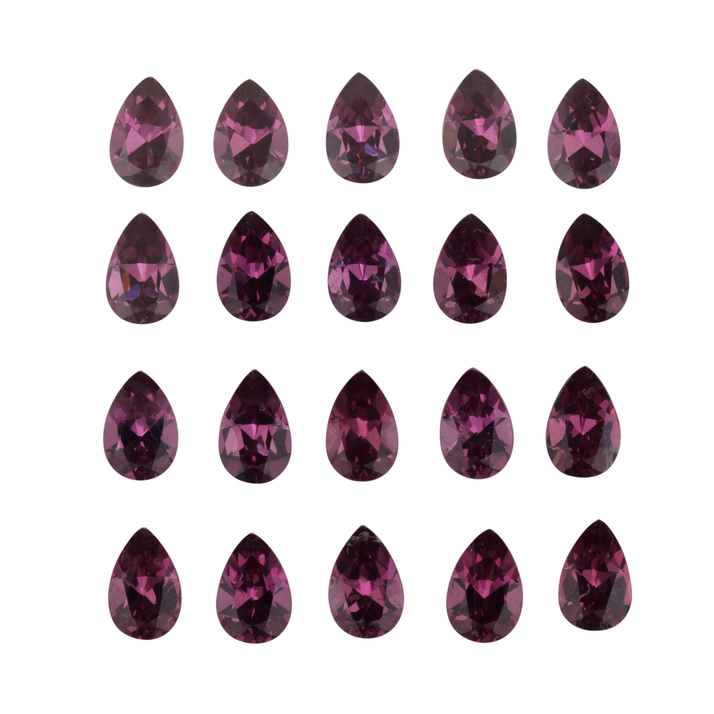 6x4mm Pear Shape Magenta Garnet