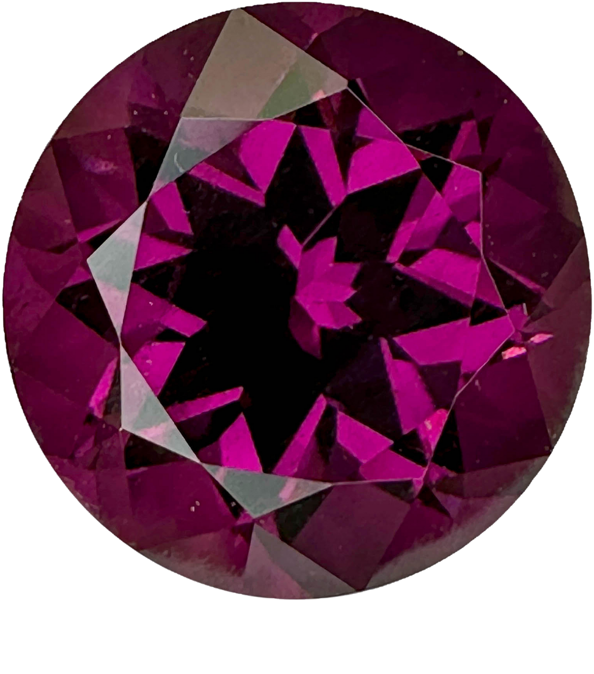 6.03ct Round Magenta Garnet