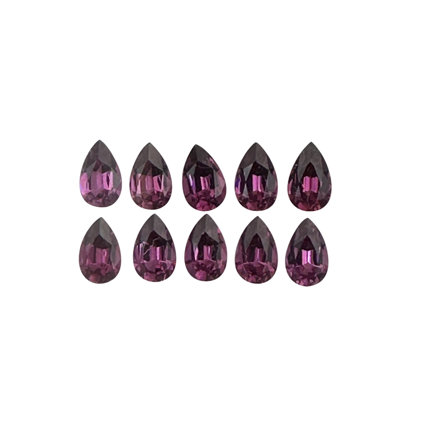 8x5mm Pear Shape Magenta Garnet