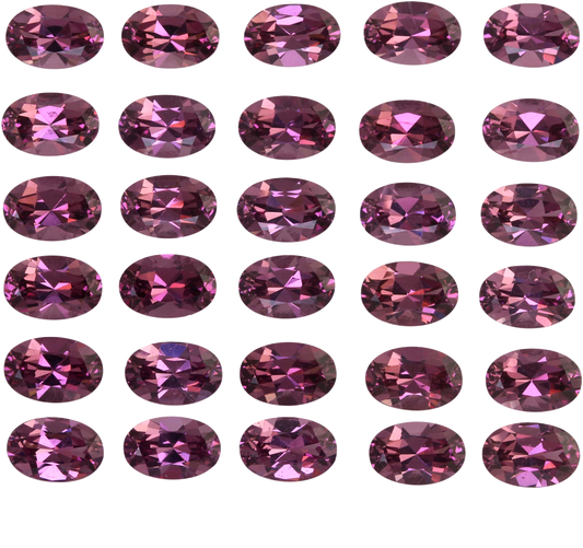6x4mm Oval Magenta Garnet