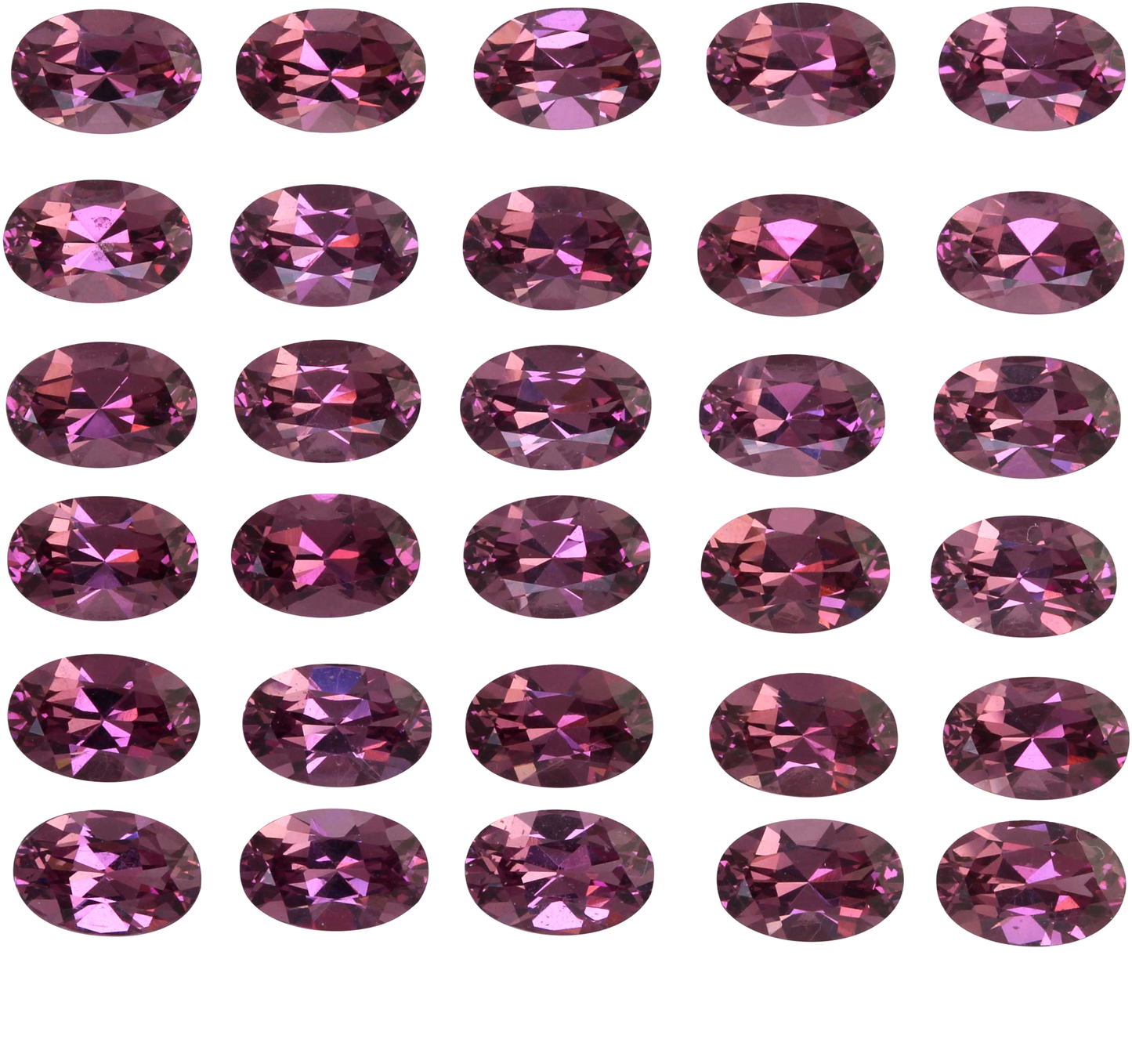 6x4mm Oval Magenta Garnet