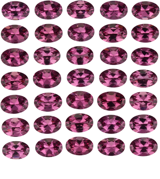 6x4mm Oval Magenta Rhodolite