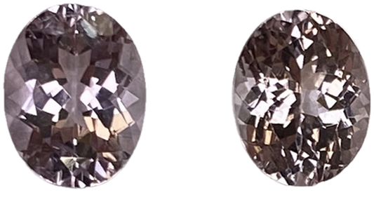 9x7mm Oval Very Light Pink Tourmaline Pair