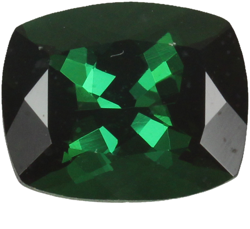 3.51ct Cushion Deep Blue-Green Tourmaline