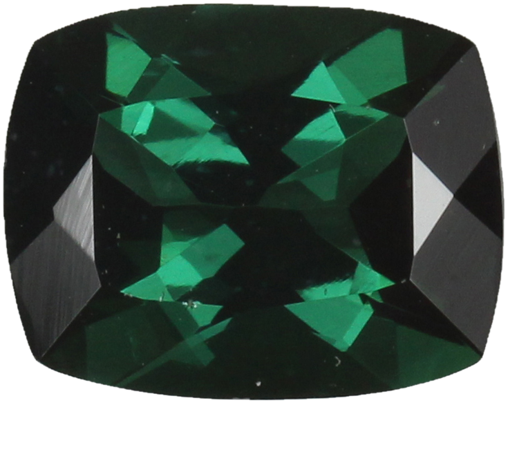 2.27ct Cushion Deep Blue-Green Tourmaline