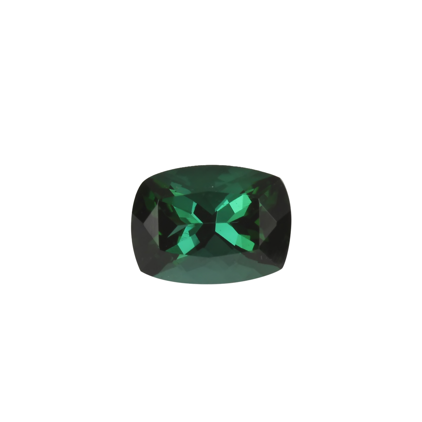 7.9x5.9mm Cushion Deep Blue-Green Tourmaline