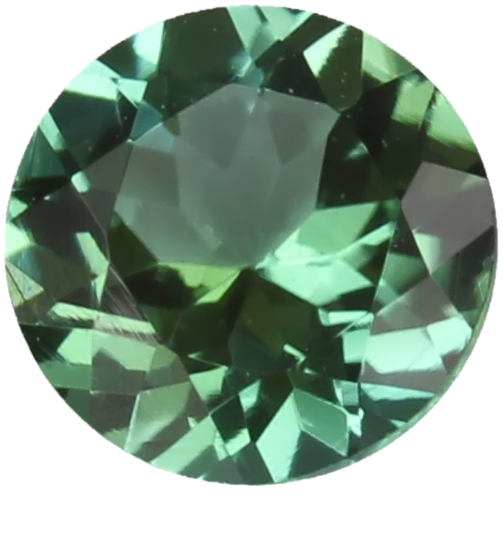 5mm Round Light Blue Green Tourmaline