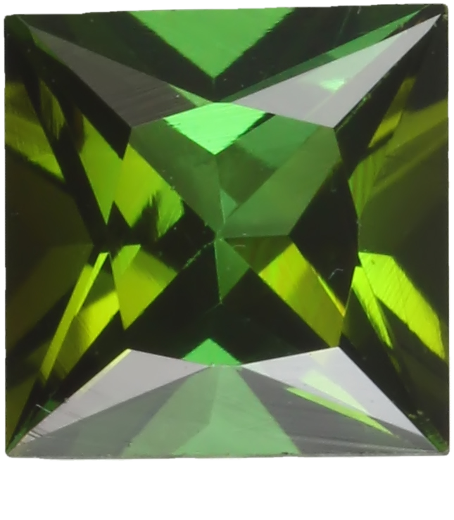 6.5mm Princess Cut Mint Green Tourmaline