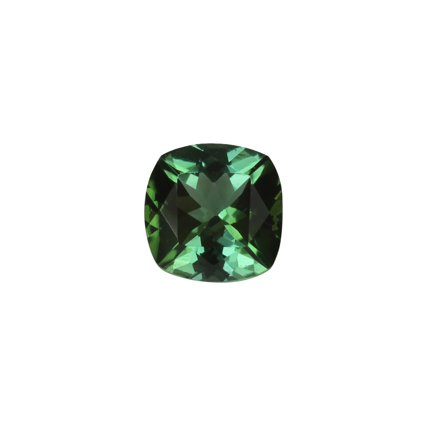 6.5mm Cushion Light Blue Green Tourmaline