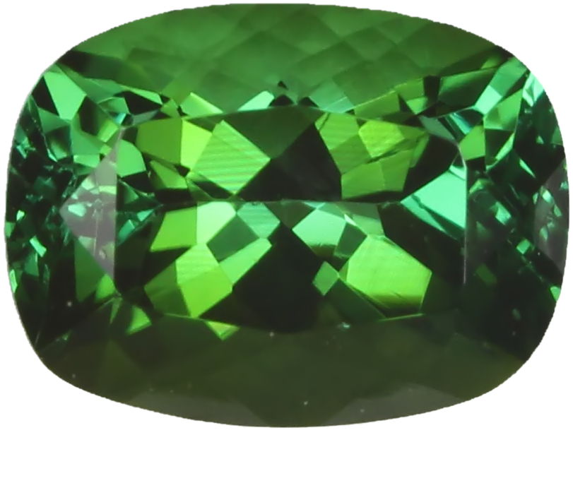 8x6mm Cushion Green Tourmaline
