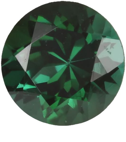 6.9mm Round Deep Blue-Green Tourmaline