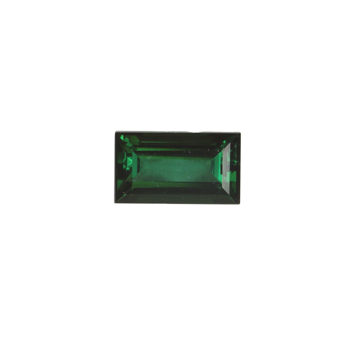 3.8ct Baguette Deep Green Tourmaline