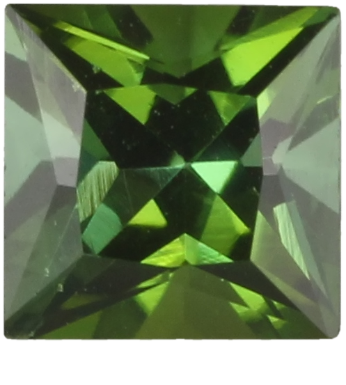 5mm Princess Cut Mint Green Tourmaline