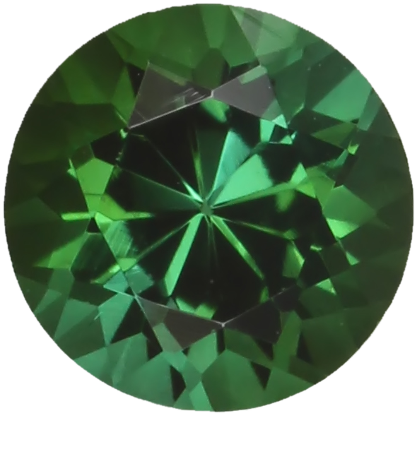 5.9mm Round Medium Blue-Green Tourmaline