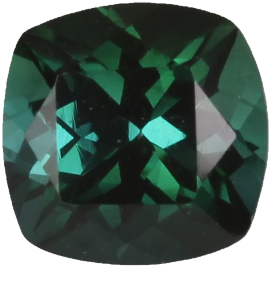 6.5mm Cushion Medium Blue-Green Tourmaline