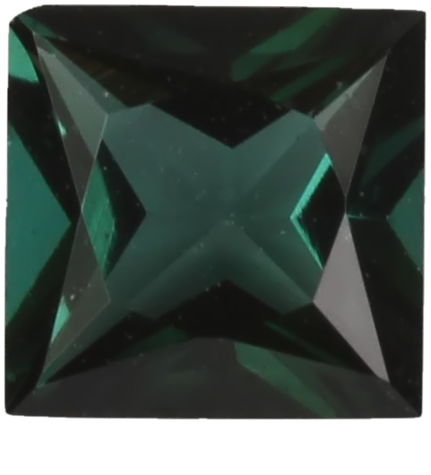 5.4mm Princess Cut Medium Blue Tourmaline