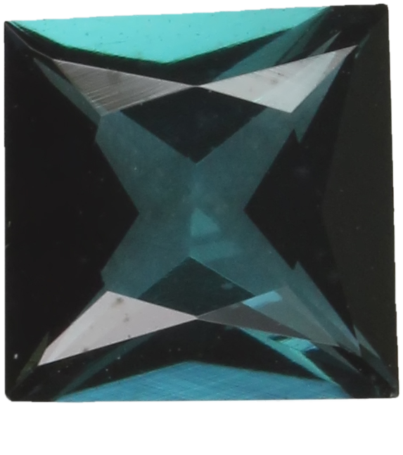 5.5mm Princess Cut Deep Blue Tourmaline
