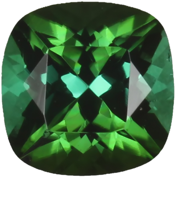 6mm Cushion Medium Blue-Green Tourmaline