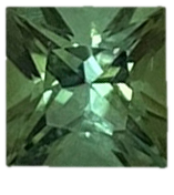 5mm Princess Cut Light Blue Green Tourmaline