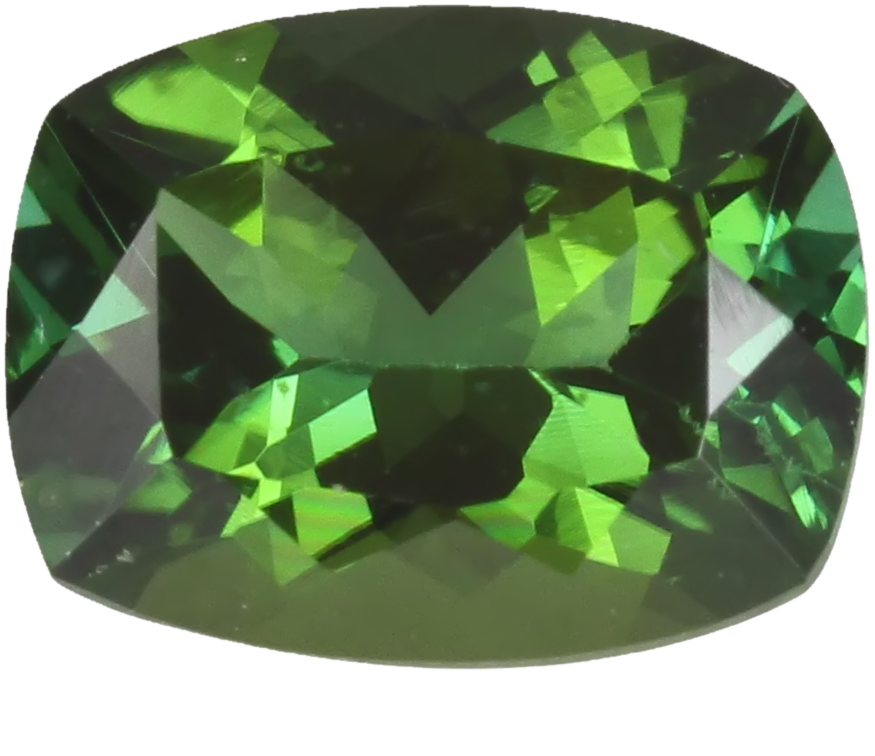 9x7mm Cushion Medium Blue-Green Tourmaline