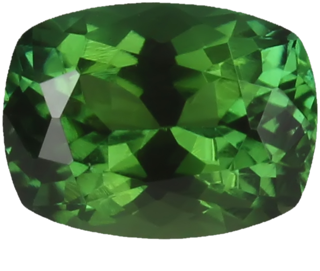 7.9x6.0mm Cushion Mint Green Tourmaline