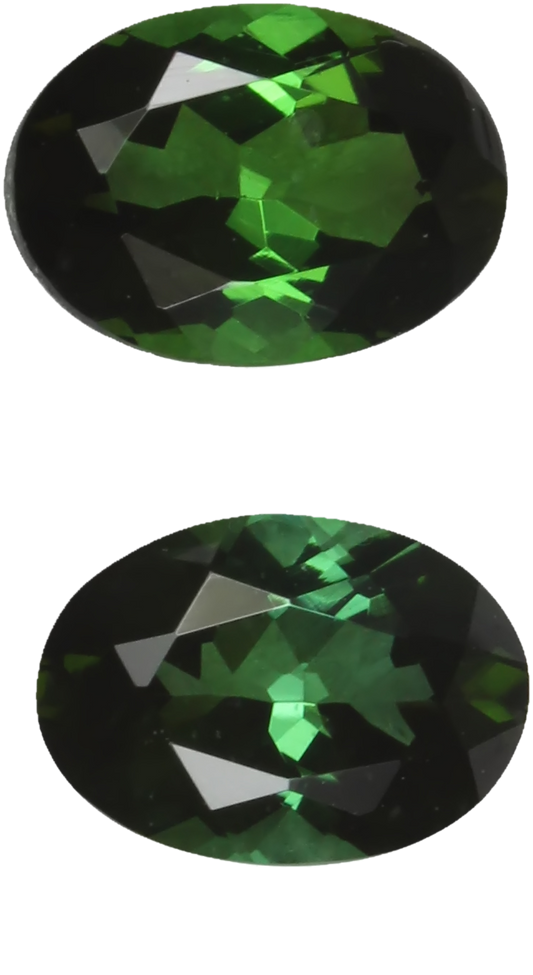7x5mm Oval Mint Green Tourmaline Pair