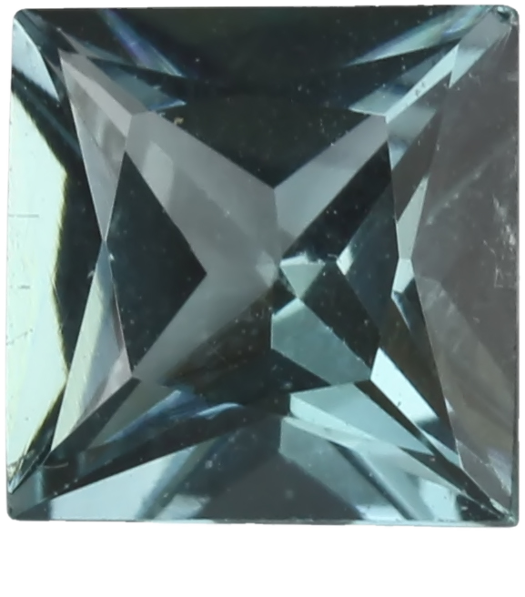5.9mm Princess Cut Light Blue Tourmaline